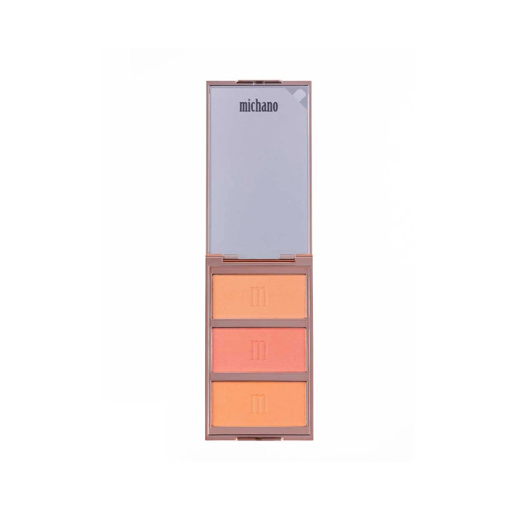 پالت رژگونه مات 3 رنگ میچانو شماره MB-410