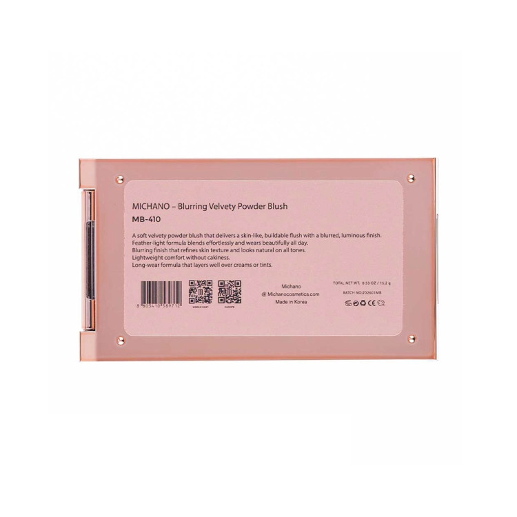 پالت رژگونه مات 3 رنگ میچانو شماره MB-410
